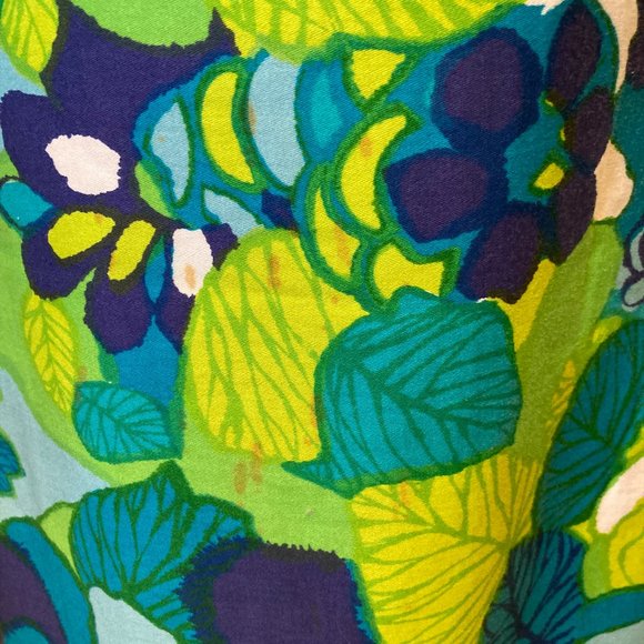 THE WHITE LOTUS: 1960s-70s Keone Sportswear Flowered Maxi Dress - Picture 8 of 9